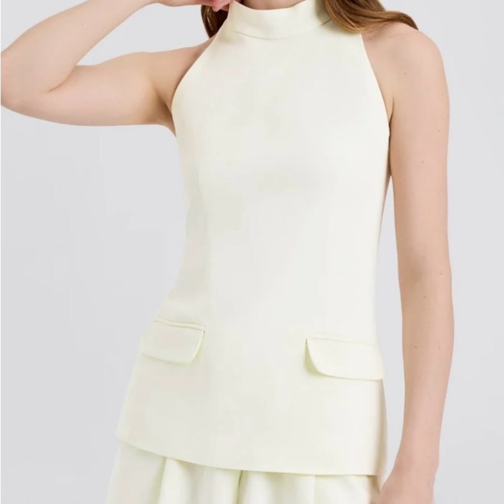 NWT Ronit Sleeveless Top Ecru